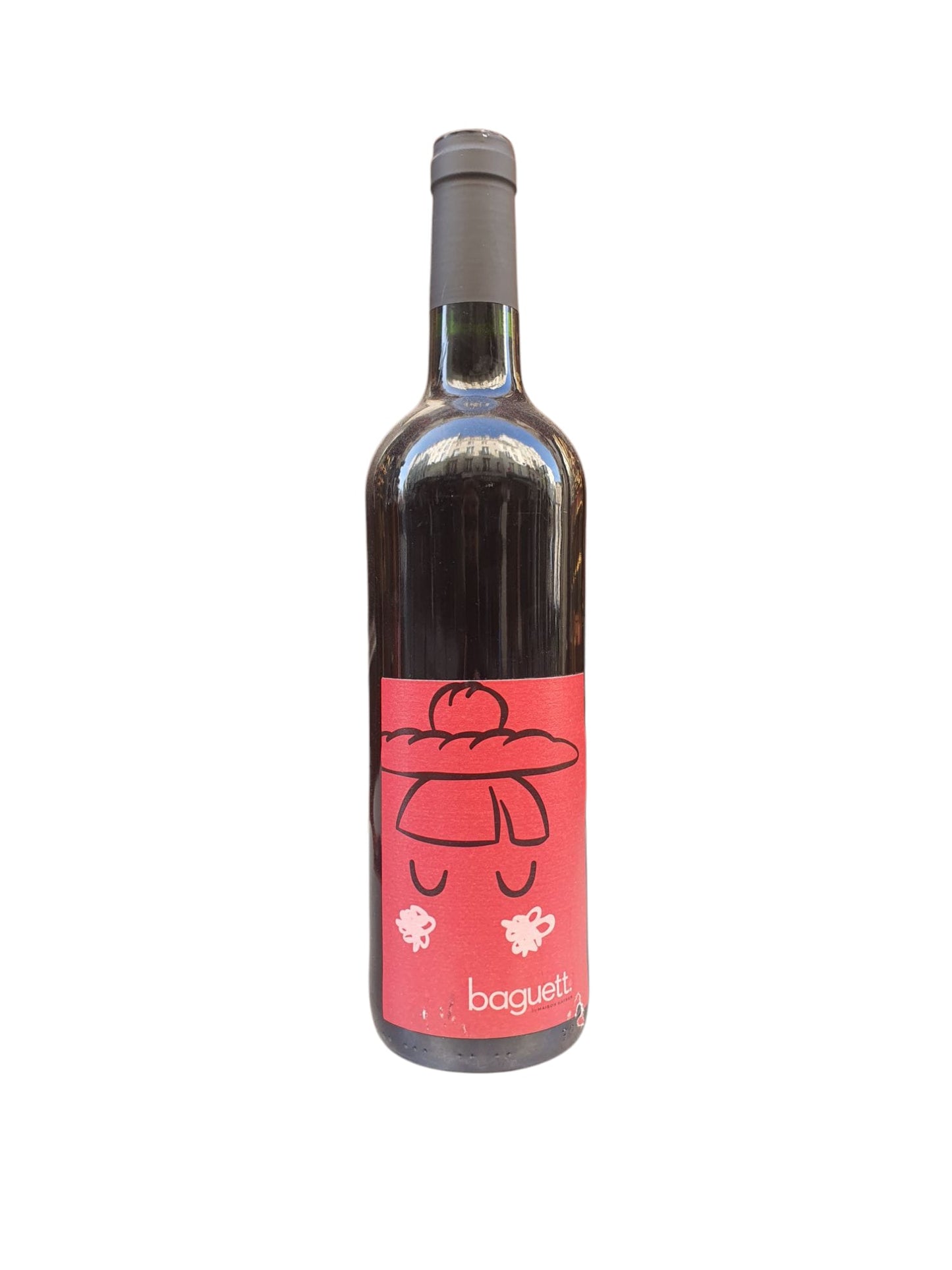 Vin rouge baguett.