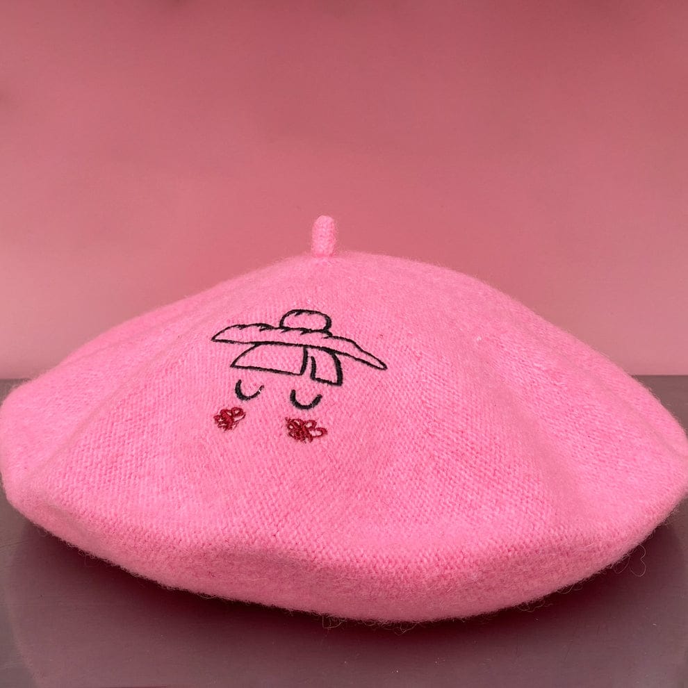 French béret rose