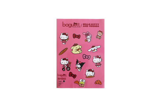 Planche de stickers Baguett. Hello Kitty and Friends