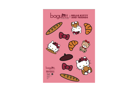 Planche de stickers Baguett. Hello Kitty and Friends