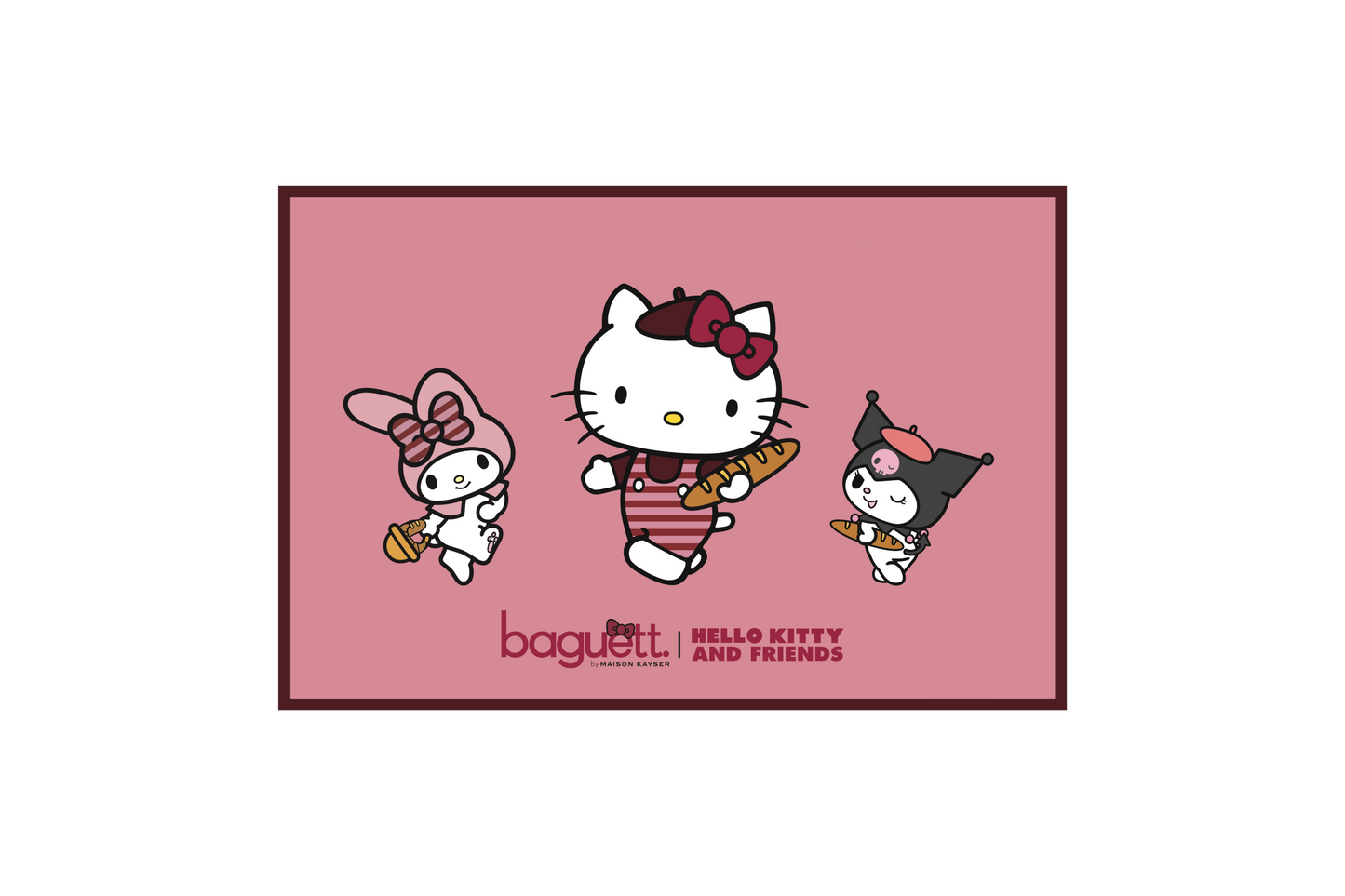 Carte postale Hello Kitty and Friends chez Baguett.