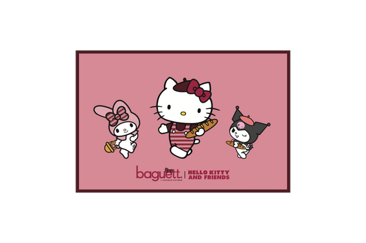Carte postale Hello Kitty and Friends chez Baguett.